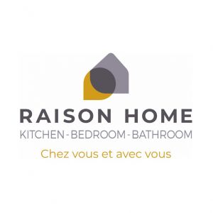 Raison Home shares 3D tour of a beautiful blue-grey kitchen design
